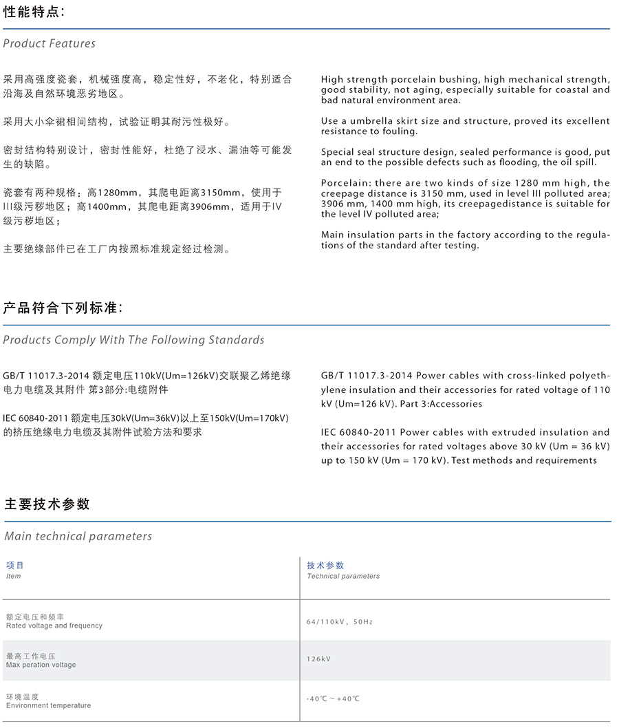 110瓷套